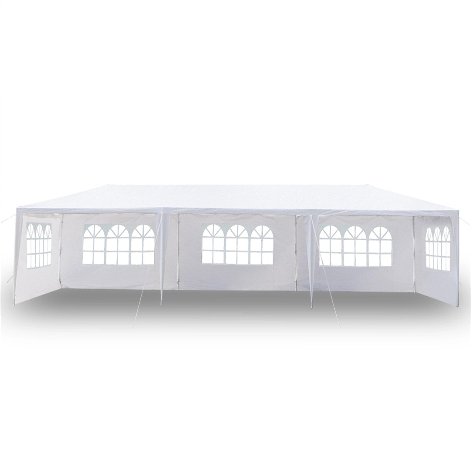 10&#39;x30&#39; Outdoor Canopy Party Wedding Tent Sunshade Shelter Outdoor Gazebo Pavilion W/5 Removable Sidewalls Upgraded Steel Tube - youronestopstore23
