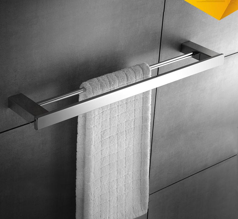 304 Stainless Steel Bathroom Accessories Set Wall Mount Towel Rack, Bathroom Hardware Bathroom Hanging Rack Toilet Shelf Set