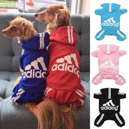 Adidog Cothes Autumn And Winter New Pet Clothes Small Medium Clothes Luxury Dog Puppy Chihuahua Pet Warm Four-legged Sweater