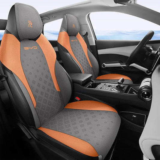 Suede Car Front Seat Cover for BYD Atto 3 Yuan PLUS Half Pack Ventilated Soft Auto seats Cushion Comfortable Driving Experience