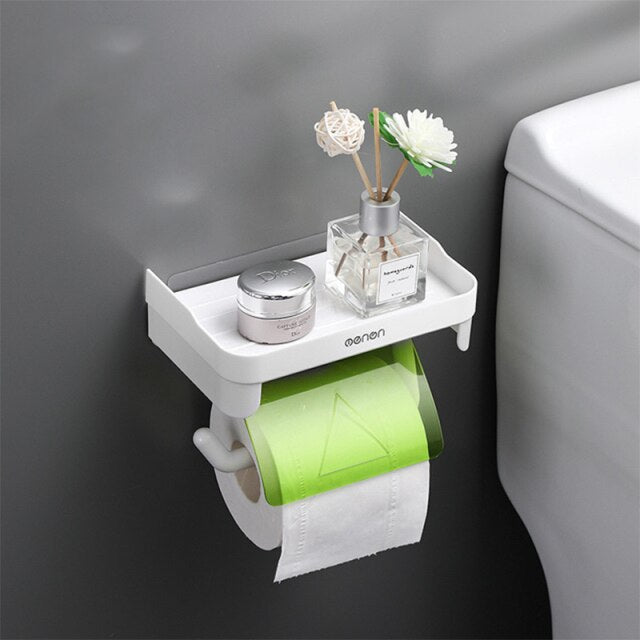 Paper Towel Toilet Paper Holder Waterproof Tissue Box Wall Mount Storage Shelf Rack Paper Storage Box Bathroom Accessories