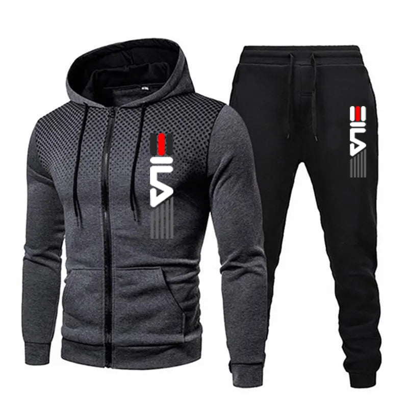 New Fashion Tracksuit For Men Hoodie Fitness Gym Clothing Running Set Sweatshirt Or Sweatpants Jogger Mens Winter Casual Suit