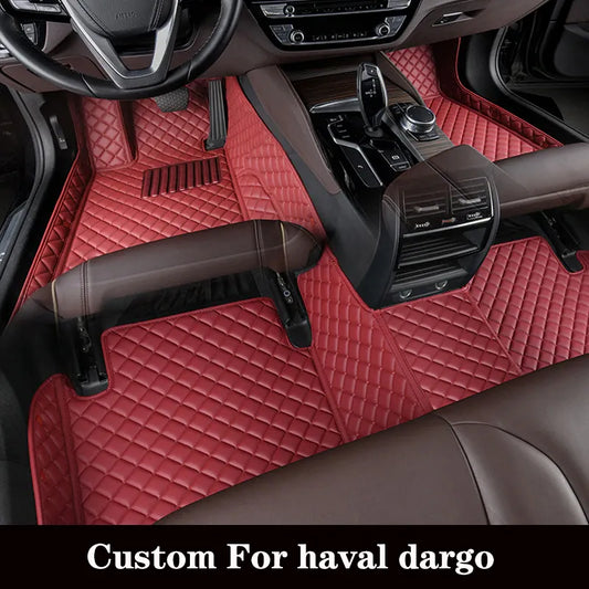 Custom Car Floor Mat For Haval Dargo High Quality Waterproof Leather Rug Foot Pads Woman Auto 1Pcs Carpets Interior Accessory
