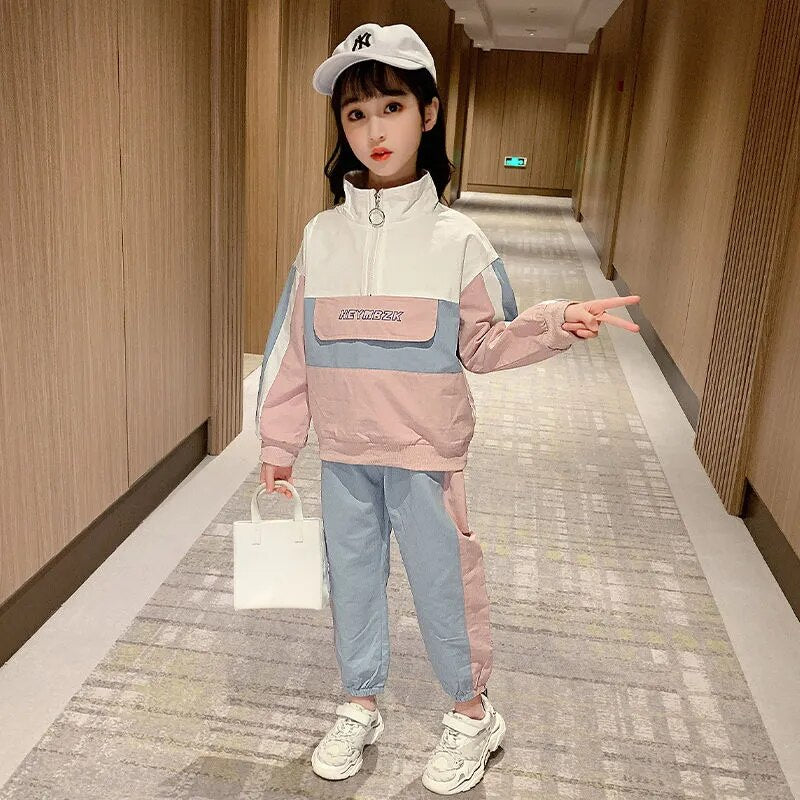 12 Girls Suit 11 Spring Fashion Clothing 10 Girls 9 Baby 8 Fashion Shirt + Trousers 2 Piece Set 7 Children's 6 5 4 3 Years Old