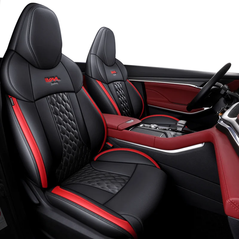 Seat Covers Full Set Durable Waterproof Quality Leather Full Sorrund Custom Fit for 2020-2022 Changan CS75 PLUS Front Rear Seat