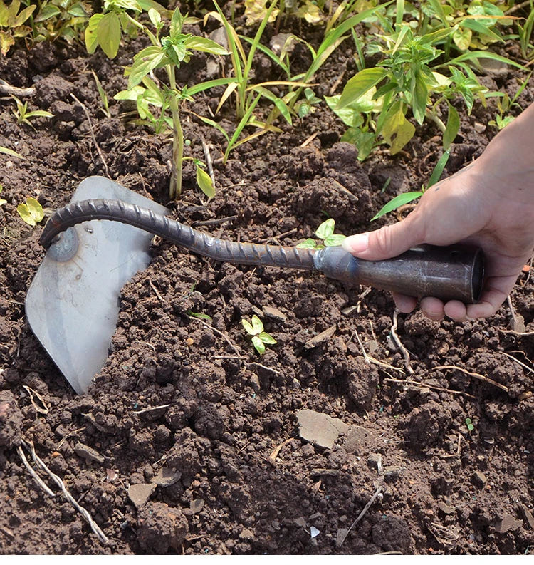 Steel Hardened Hollow Hoe Handheld Weeding Rake Planting Vegetable Farm Garden Tools Agriculture Tool Weeding Accessories