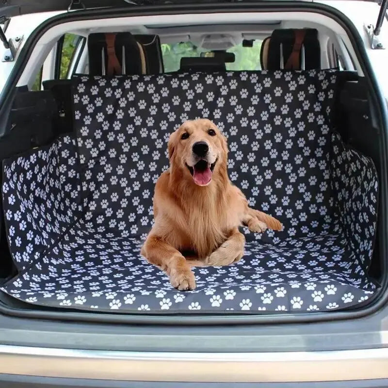 Washable Pet Dog Car Seat Cover Floor Mat Large Pet Carriers Dog Car Seat Cover Waterproof Trunk Mat for Outdoor Travel