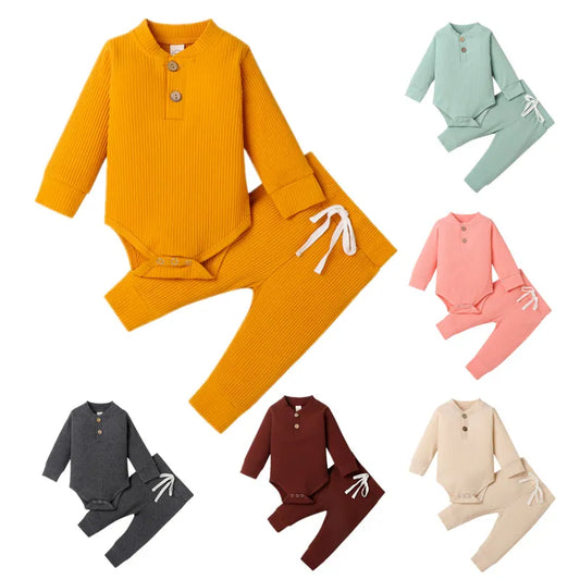 RUEWEY Pant Sets Children's Top and Bottom Set Baby Girl Boy Clothes Groups Items Spring Autumn Clothes Newborn Baby Things