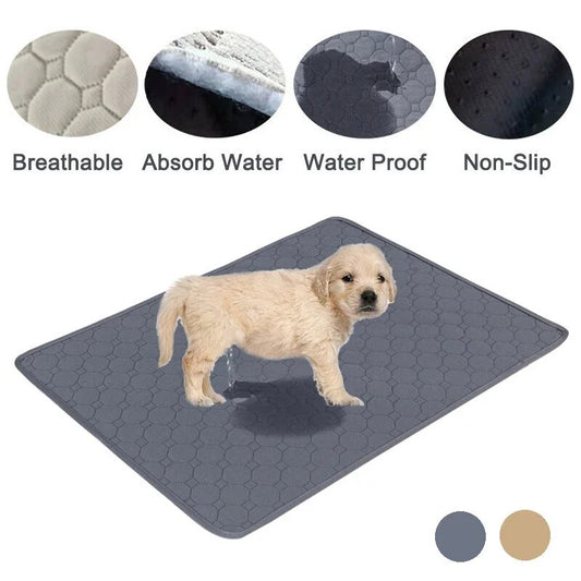 Reusable Dog Urine Mat Absorbent Washable Dog Pee Pad for Car Seat Floor Sofa Waterproof Puppy Training Diaper Mat Pet Supplies