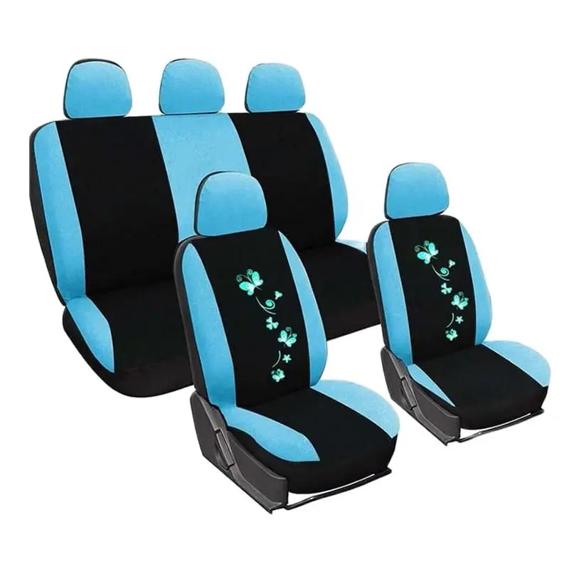Universal Car covers Car Seat Protect for Men Women Car Seat Covers Butterfly Embroidery Fit Most Car Seats Styling