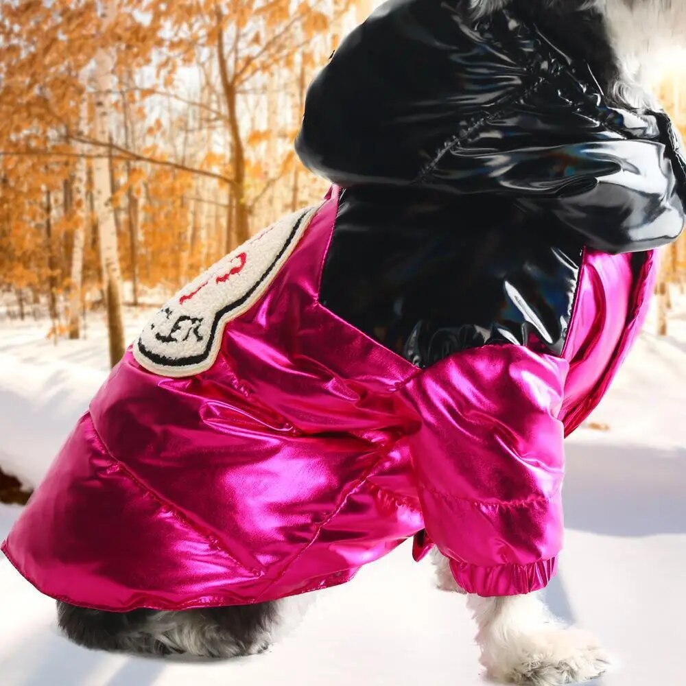 Luxury Designer Pet Dog Parkas Clothes for Small Dogs Down Jacket Winter Coat Medium Dog Costume Puppy Clothing Schnauzer Pugs
