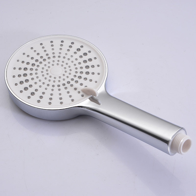 12CM Large Panel Handheld Shower Head 3 Functions Pressurized Water Saving Shower Head Bathroom Accessories Faucet Replacement