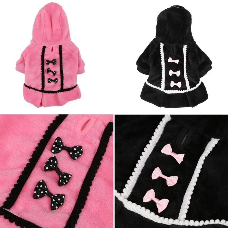 Cute Pet Dog Clothes Cute Fashion Red Black Color Dog Dress Small Dog Clothes Puppy Dot Skirts Clothes 2022