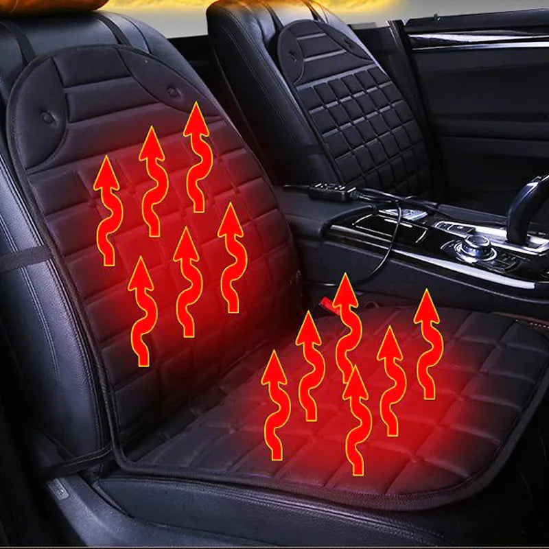 3pcs Car Seat Heater Cushion Warmer Cover Winter Heated Warm High Low Temperature 12V heated Seat Cover