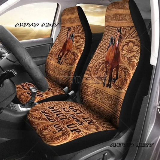Horse 2022 New GM Seat Cover Animal Suitable for Most Car Printing Seat Cushions