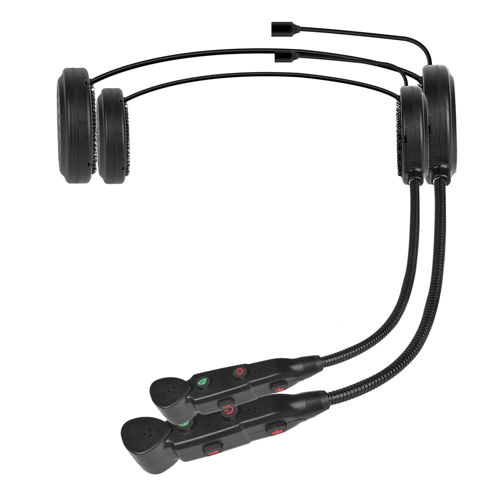 Waterproof Bluetooth Motorcycle Helmet Intercom Headset V2 Interphone Moto Communicator with Microphone Headphone - youronestopstore23