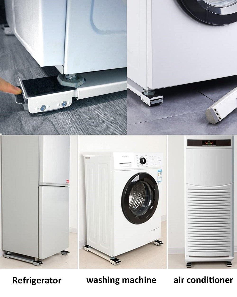 Washing Machine Stand Refrigerator Raised Base Dryer Holder Home Appliance Mobile Shelf Organizer Bathroom Kitchen Accessories