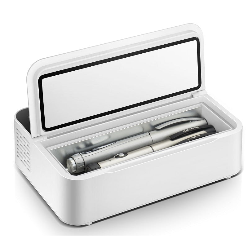 Mini Portable Insulin Refrigerator Mini-Fridge Cooler For Insulin Serum Interferon Capsules Battery 10200mAh Capacity 260 ML - youronestopstore23