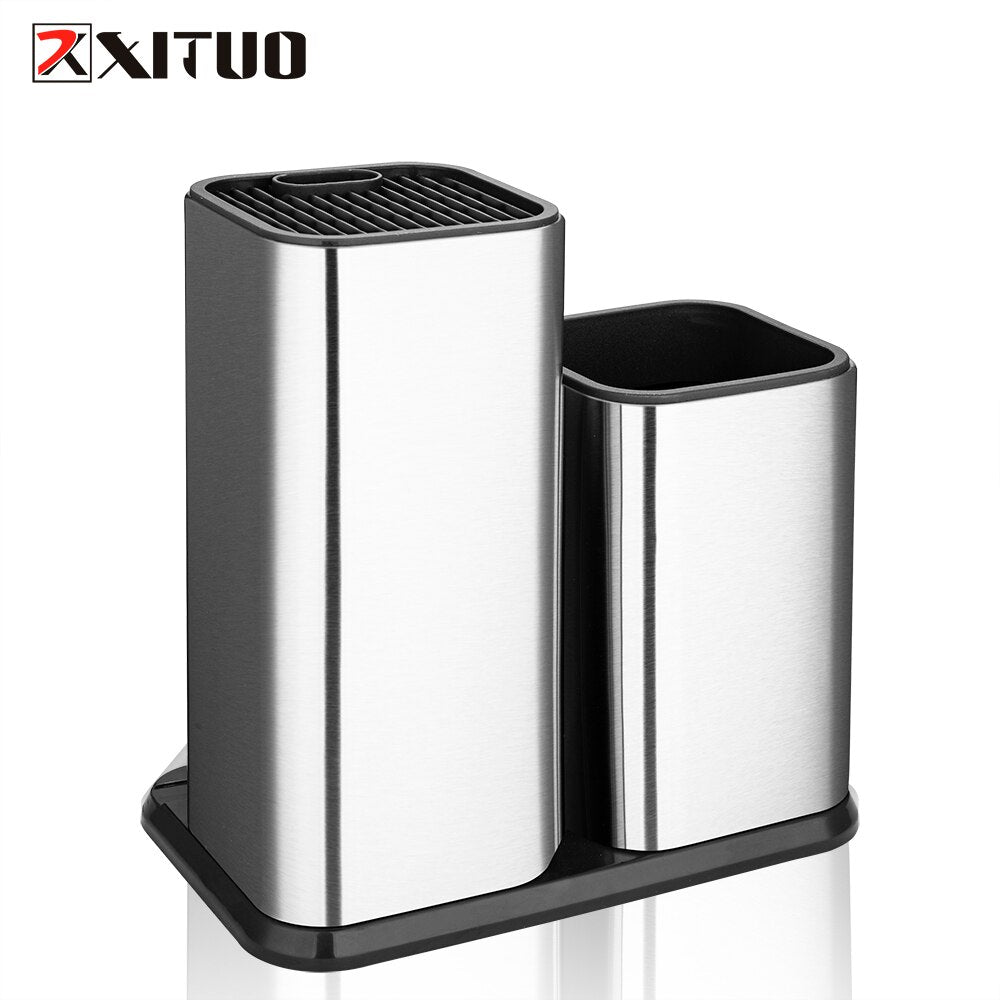 XITUO Stainless Steel Knife Holder High Quality Fashion Storage Tool Damascus Chef Knife Meat Knife Multi-tool Kitchen Holder - youronestopstore23