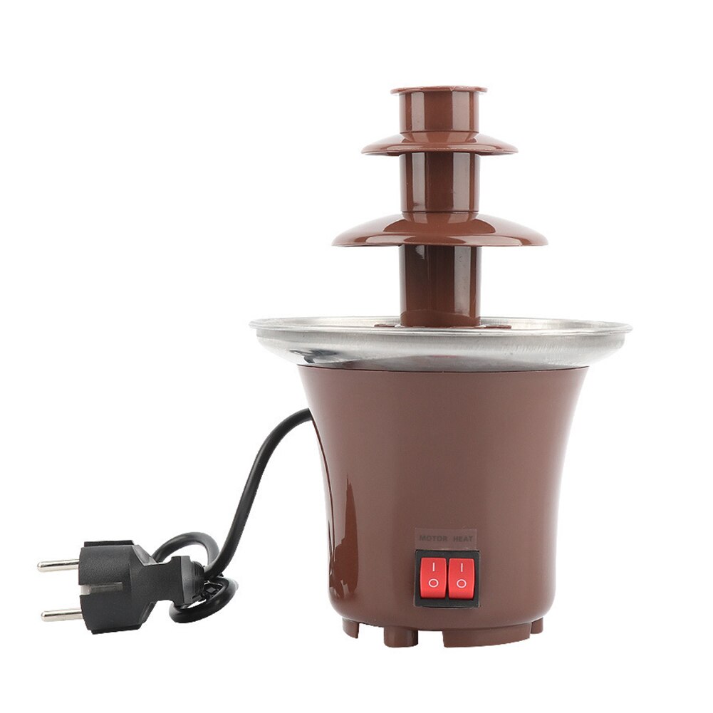 Electric Chocolate Fountain Creative 3 Layers Design Melting Heating Fondue for Party Christmas Household Machine - youronestopstore23