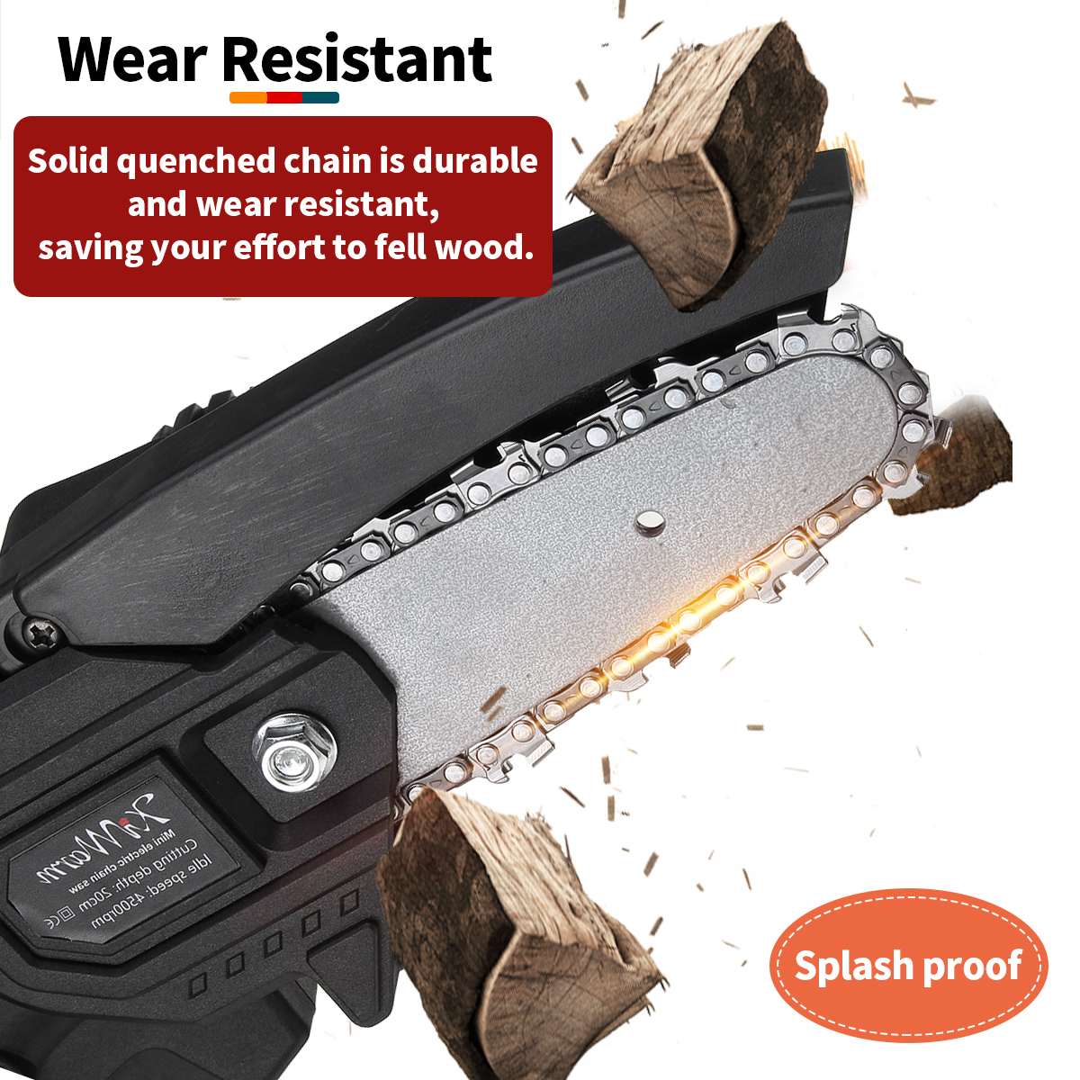 4 Inch Mini Electric Chain Saw Rechargeable Cordless  Adapt To Makita 18V Battery Pruning Saw Power Tools - youronestopstore23