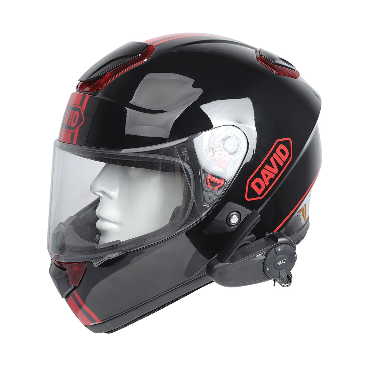 EJEAS Q7 Motorcycle Helmet Bluetooth 5.0 Intercom Headsets Remote Control Hands-Free Wireless Intercomunicadores Music Type C - youronestopstore23