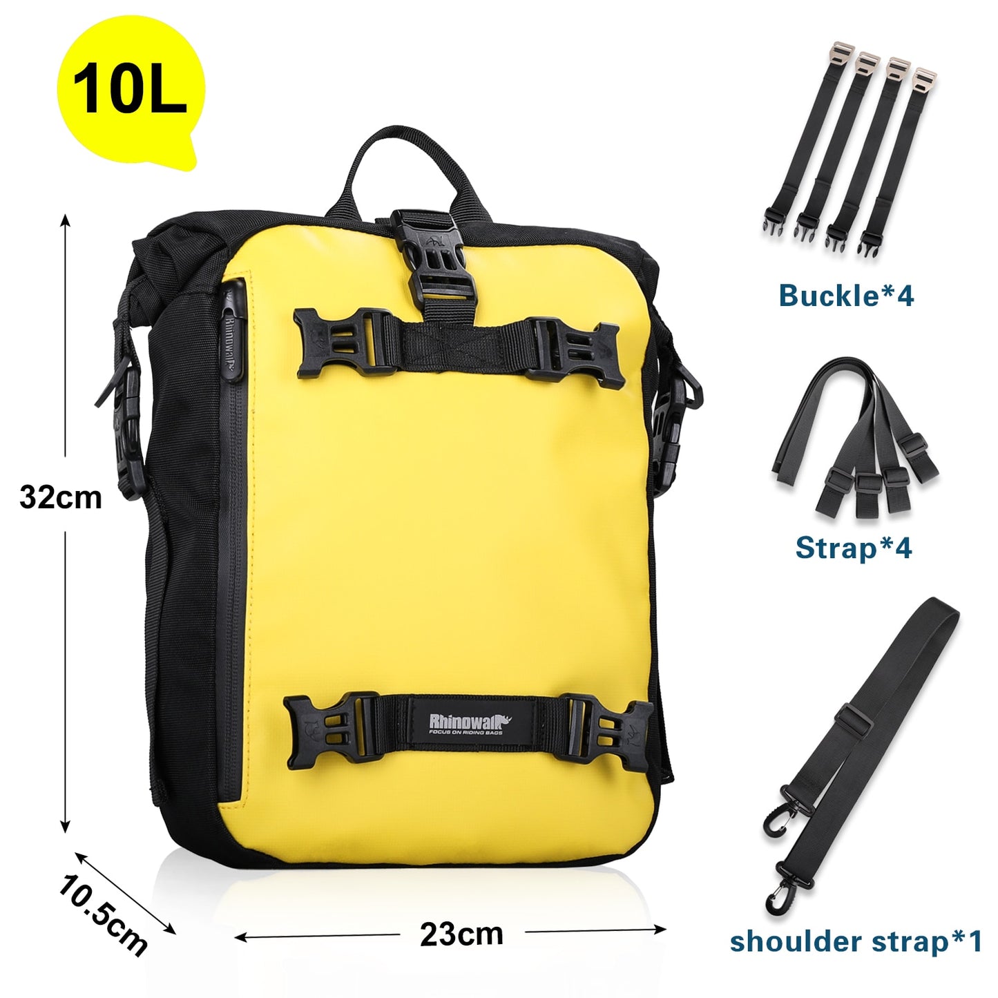 Rhinowalk  Motorcycl Tail Bag Carrier Bags Rider Luggage 10L 20L 30L Multiple Purposes Moto Tail Pack Backpack Moto Saddle Bag - youronestopstore23