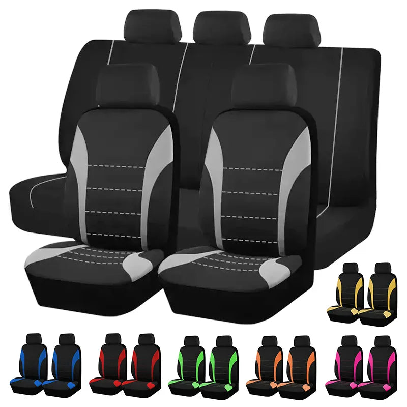 Four Season Universal Car  Front/Rear Seat Cover Polyester Fabric Protect Seat Covers Safe Truck Van SUV Seat Protecto Accessory