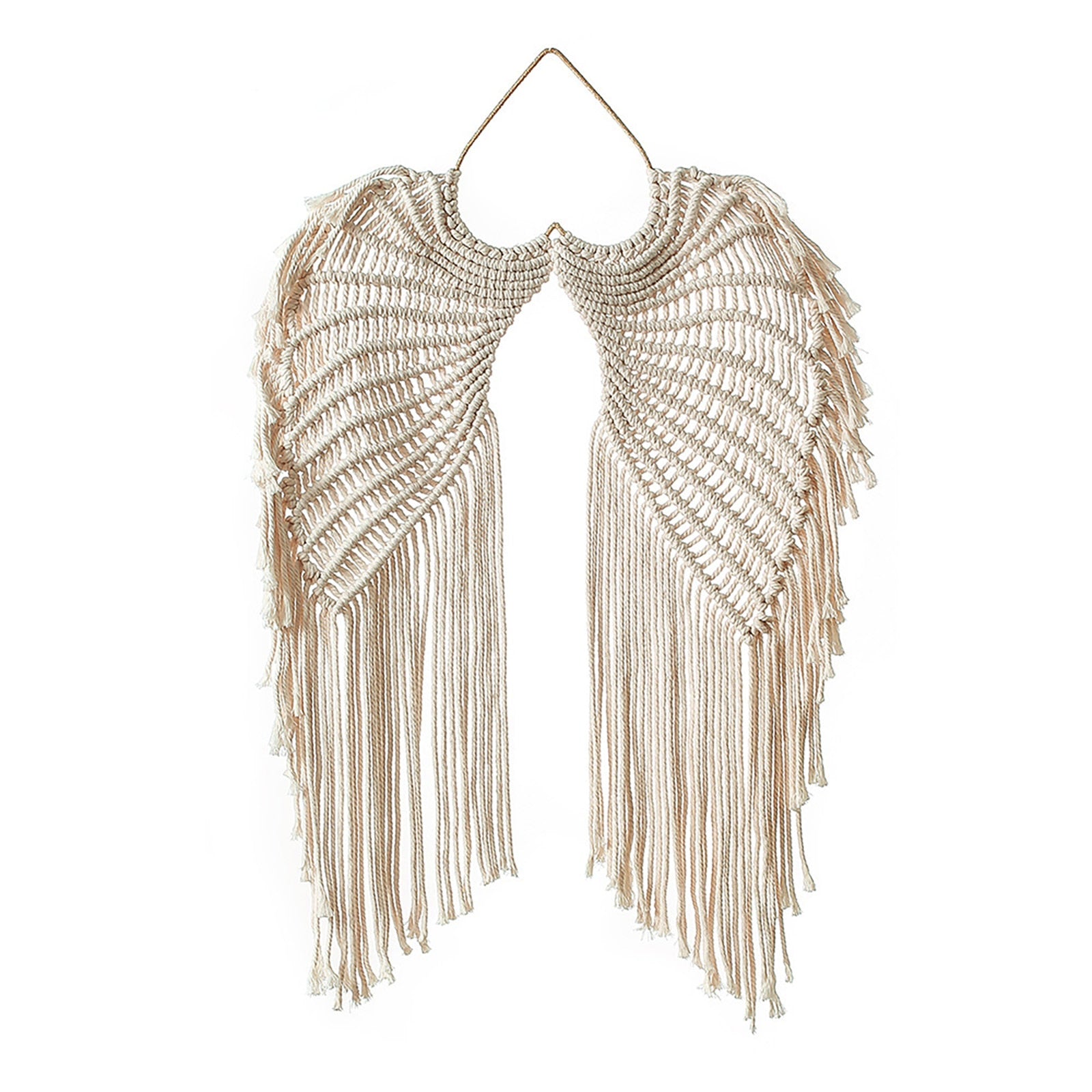 Angel Wings Macrame Boho Tapestry Wall Hanging Hand-woven Home Decoration Nordic Art Tassel Apartment Dorm Room Decoration - youronestopstore23