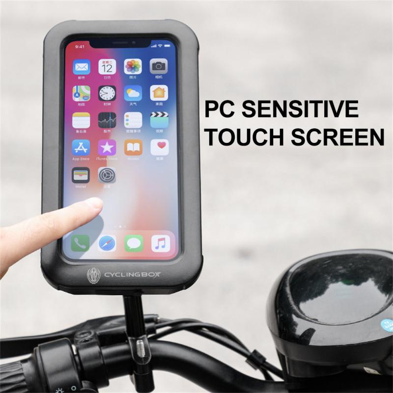 Send Waterproof Bag Handlebar Stand Touch Screen Universal Moto Motorcycle Smartphone  Stand Durable Bicycle Mobile Phone Holder - youronestopstore23