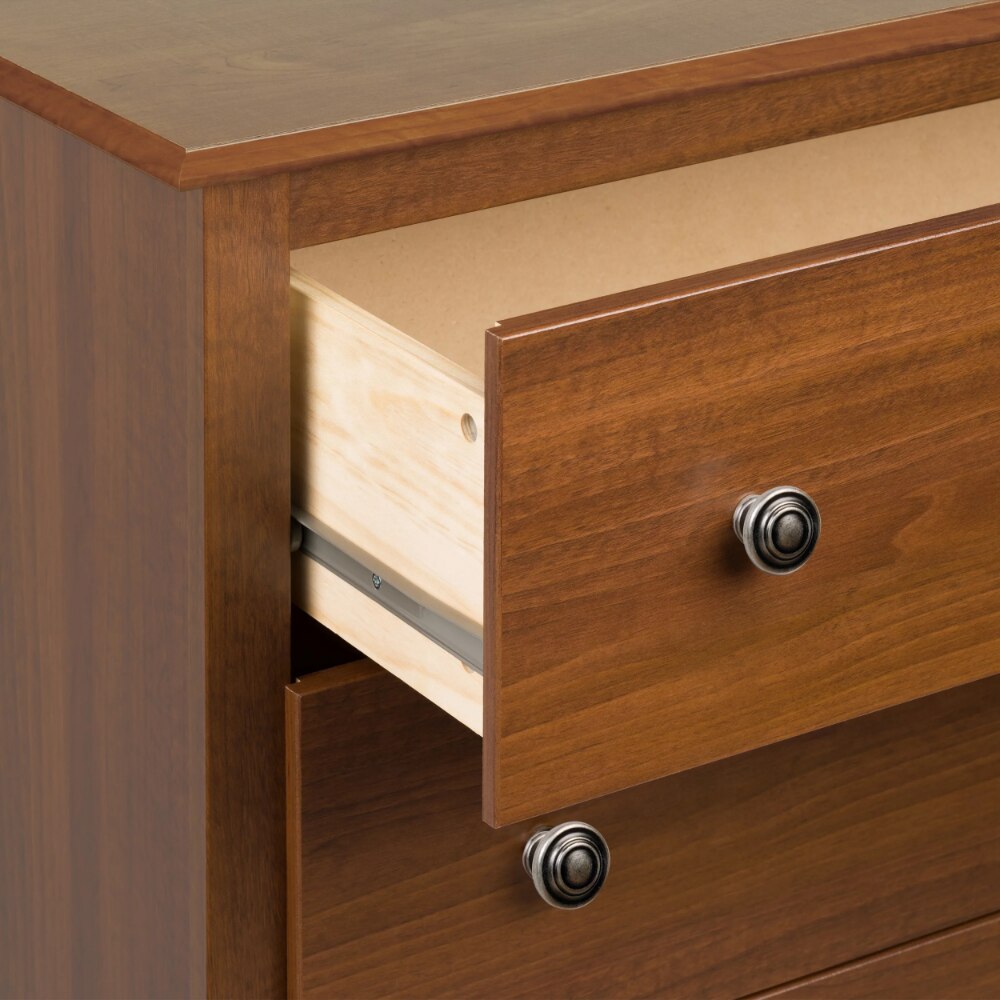 Monterey Transitional 5-Drawer Dresser, Durable and Strong,85 Lb,Cherry,16.00 X 31.50 X 45.25 Inches