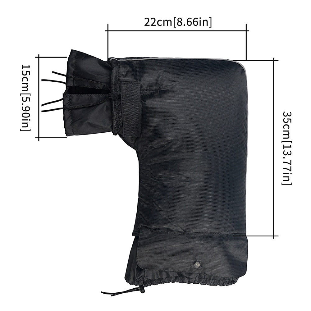 Universal Winter Warm Handle Gloves Windproof  Rainproof Reflective - youronestopstore23