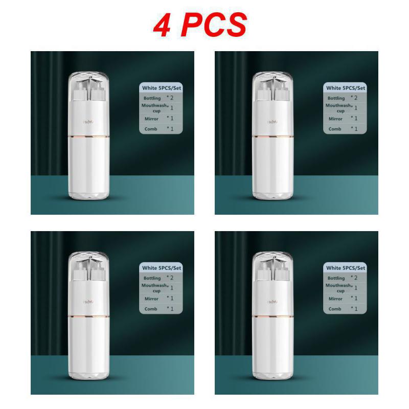1~7PCS Portable Travel Wash Set Toothpaste Shampoo Makeup Storage Bottle Bathroom Accessories Set Outdoor Toiletries Kit