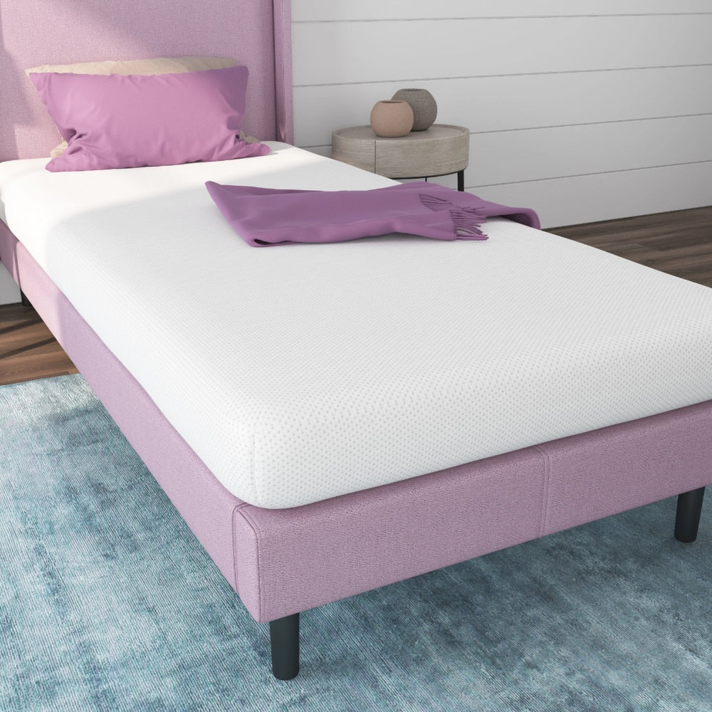 NapQueen Rainbow 5" Memory Foam  Mattress, White mattress  bedroom furniture