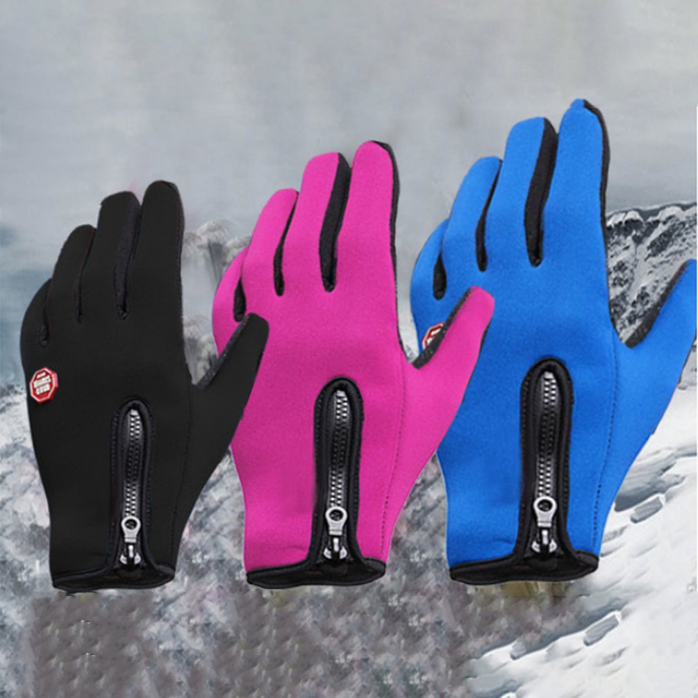 Cycling Gloves Men And Women Fleece Windproof Warm Touch Screen Gloves - youronestopstore23