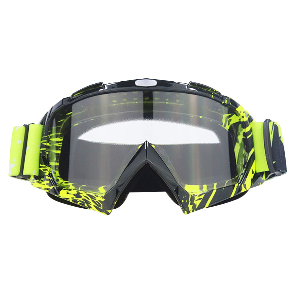 Adult Motocross Goggles Glasses ATV Racing Eye Equipment Color Transparent Lens for Off Road Vehicle Racing for Eye Protection - youronestopstore23