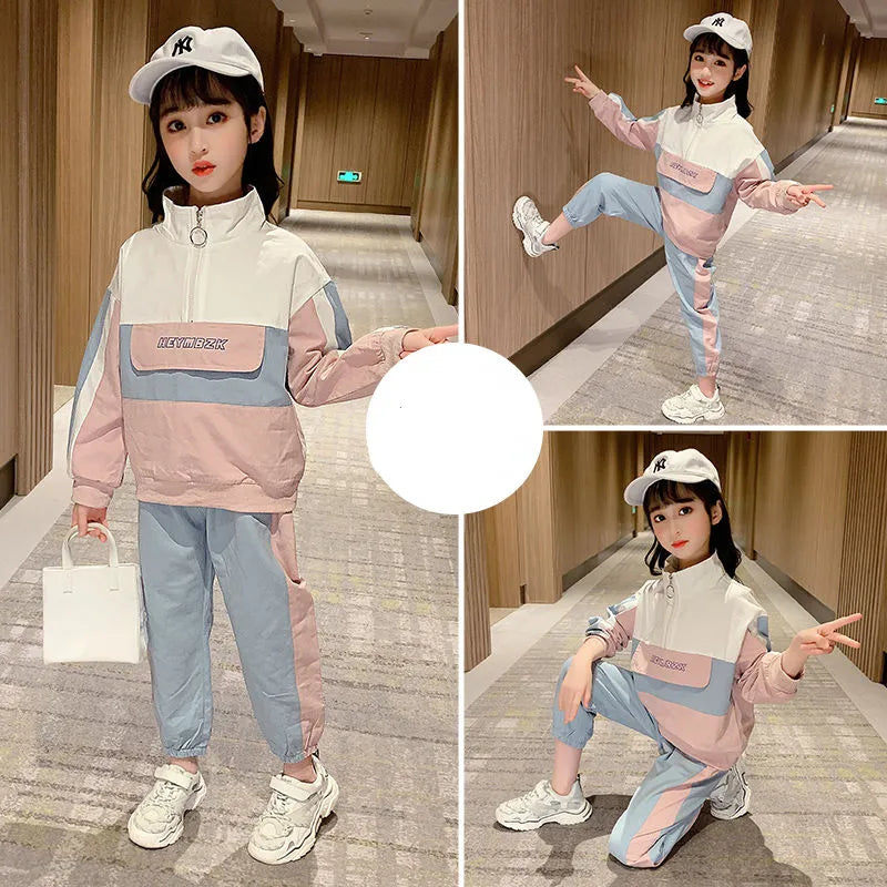 12 Girls Suit 11 Spring Fashion Clothing 10 Girls 9 Baby 8 Fashion Shirt + Trousers 2 Piece Set 7 Children's 6 5 4 3 Years Old