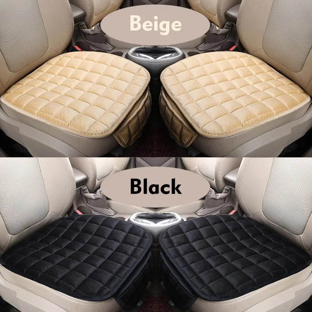 Car Seat Cover Winter Warm Seat Cushion Anti-slip Comfort Memory Foam Universal Front Chair Seat Breathable Pad for Vehicle D2K2