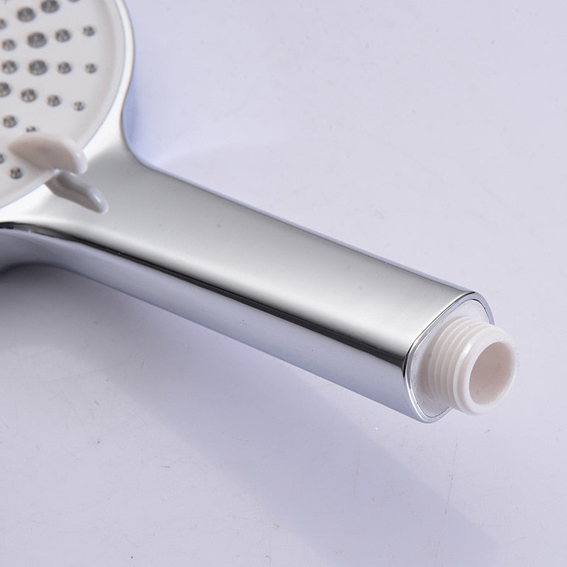 12CM Large Panel Handheld Shower Head 3 Functions Pressurized Water Saving Shower Head Bathroom Accessories Faucet Replacement