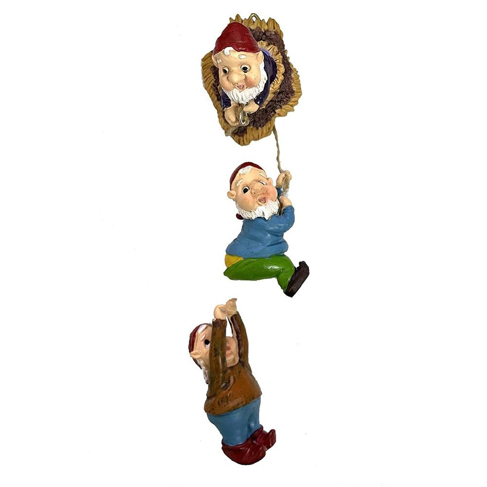 Garden Climbing Gnomes Tree Decor Cute Gnome Statue Art Resin - youronestopstore23