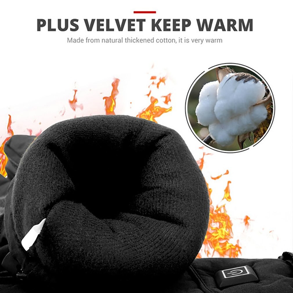 Waterproof Motorcycle Gloves Heated  USB Hand Warmer Electric Thermal Heated Gloves Battery Powered Gloves - youronestopstore23