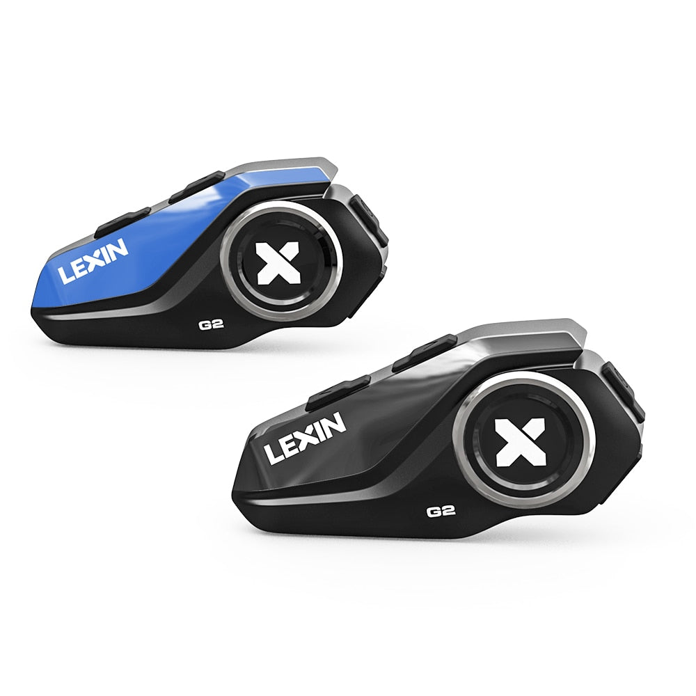 Lexin G2 2PCS Motorcycle Helmet Intercoms Bluetooth V5.0 Up to Connect 6 Riders&amp;Talk between Any 2 of Them Wireless Headsets - youronestopstore23