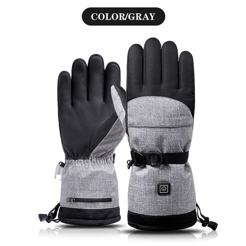 Outdoor Cycling Driving Motorcycle Gloves Touch Screen Shockproof Skiing Gloves Full Finger Baesan Heated Gloves Mittens Upgrade - youronestopstore23