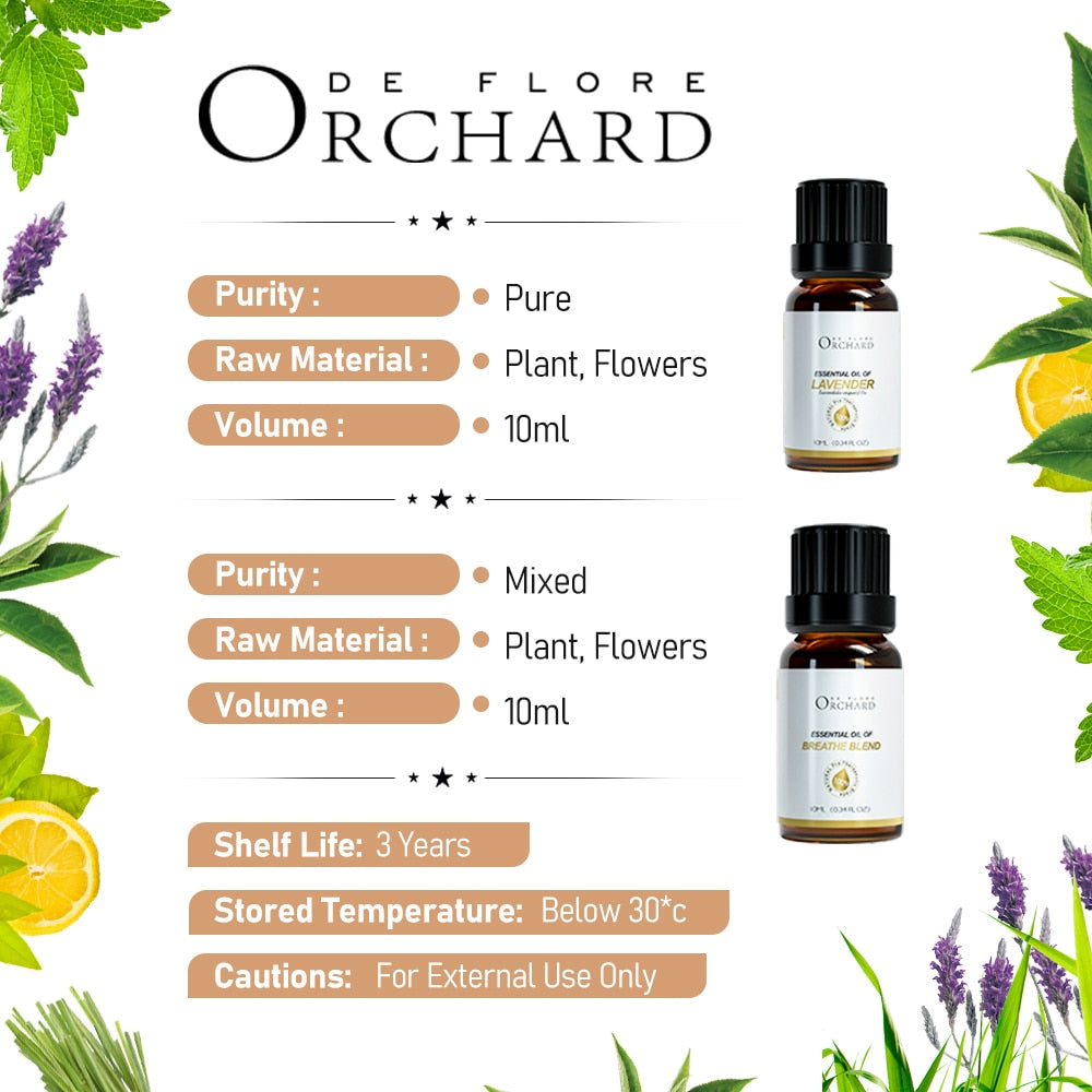 Orchard Distilled Oils Essential 12pcs Diffuser Essential Oils For Candle Making Soap Perfume Soap Spa Products Aroma Oil - youronestopstore23