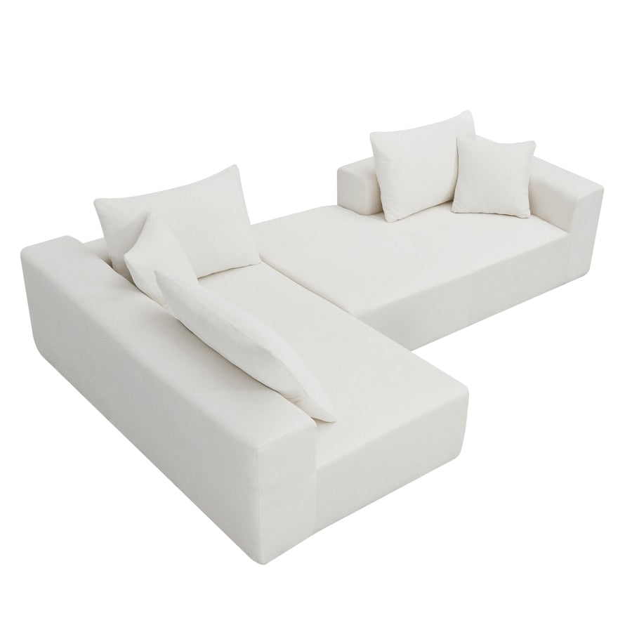 109*68" Modular Sectional Living Room Sofa Set, Modern Minimalist Style Couch, Upholstered Sleeper Sofa