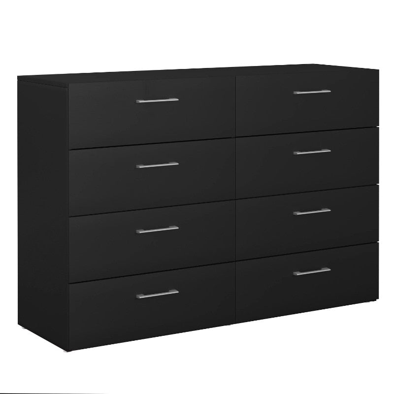 Lundy 8-Drawer Dresser, Black, by Hillsdale Living Essentials vanity  A white dresser