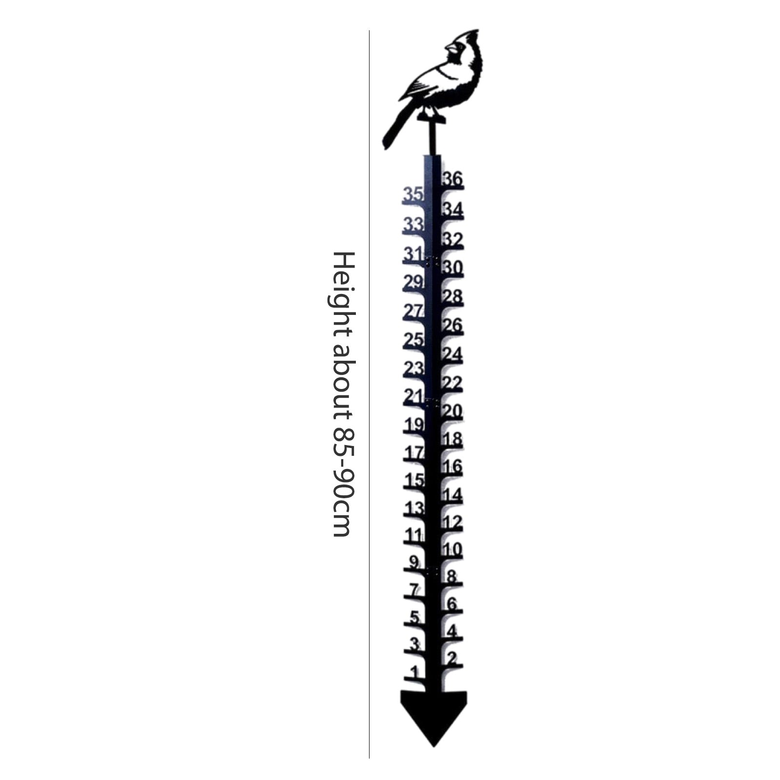 Iron Snow Measurement Device Weatherproof  Accurate Scales Garden Stakes  Yard Decor - youronestopstore23