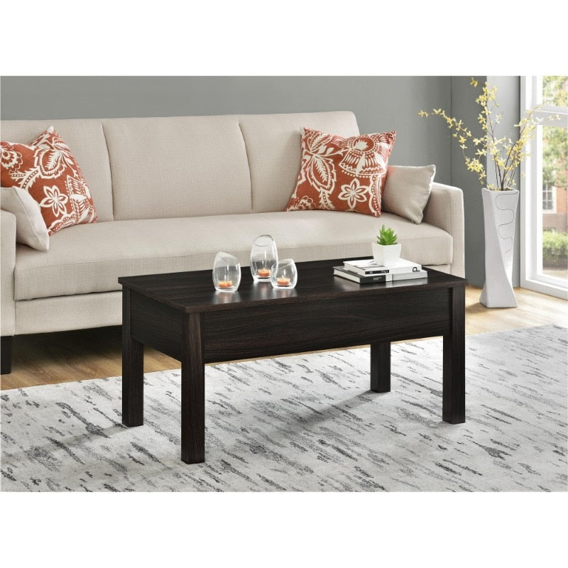 Mainstays Lift Top Coffee Table, Espresso coffee table