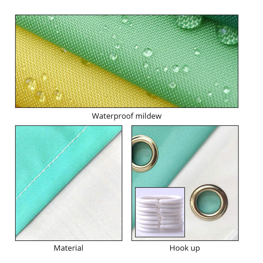 1/2/3PCS Funny Shower Curtains Bathroom Curtain With Hooks Decor Waterproof Cat Dog 3d Bath 180*180cm Creative Personality