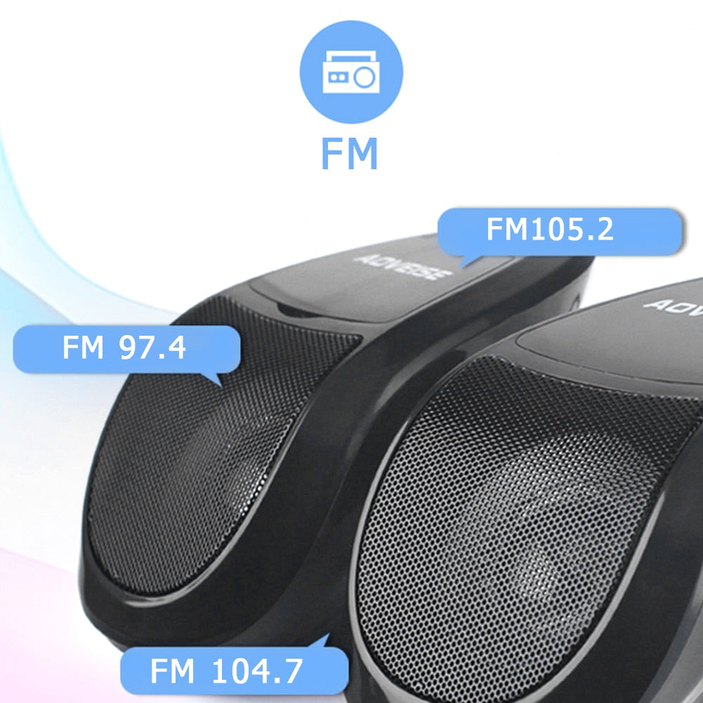 Motorcycle Speaker with Bluetooth MP3 Audio System FM Radio U Disk TF Card for Motorcycles/ATV/UTV/Scooter Speakers - youronestopstore23